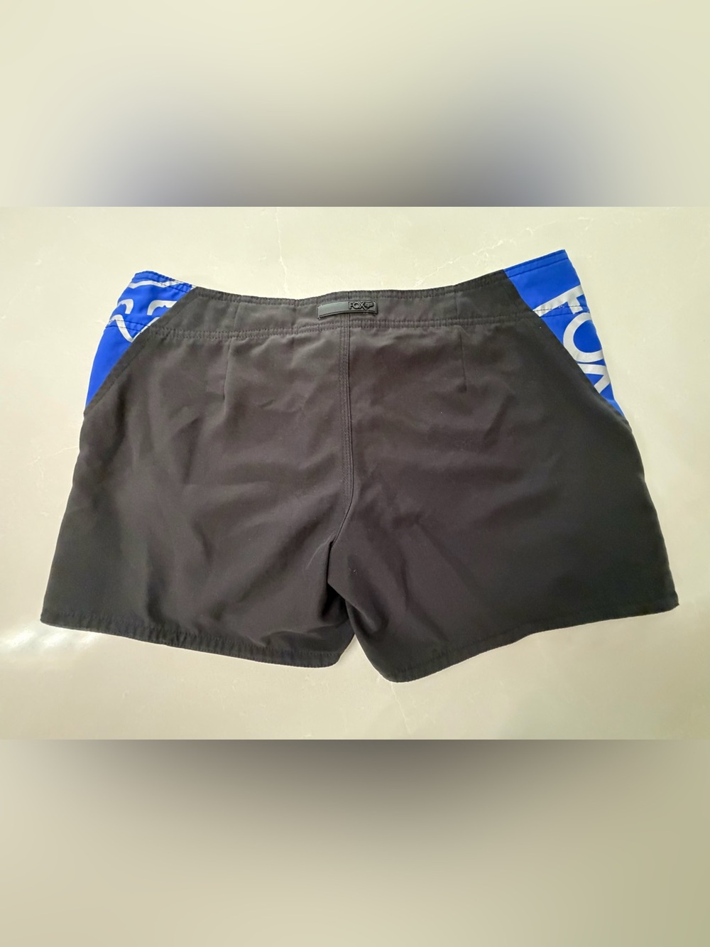 Fox Racing Black & Royal Blue Colorblock Swim Board Shorts, Juniors 11 - Picture 6 of 12